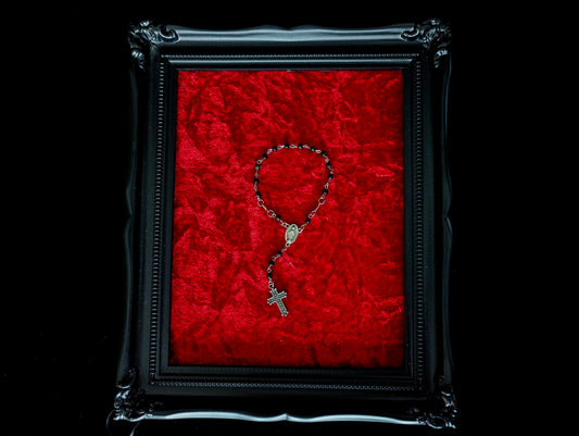 Obsidian Pocket Rosary