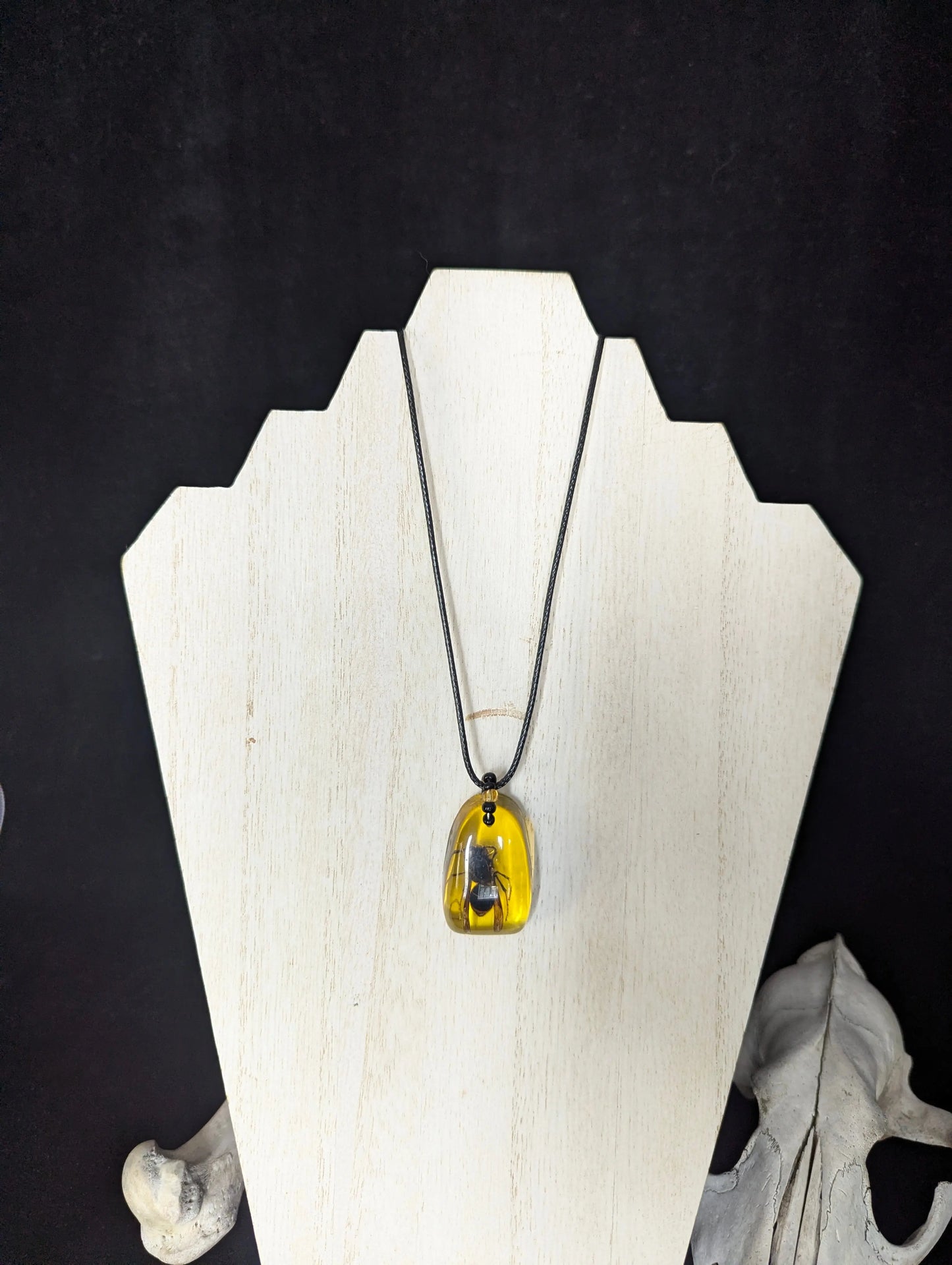 Imitation Amber Wasp Necklace - Curiosia Bazar